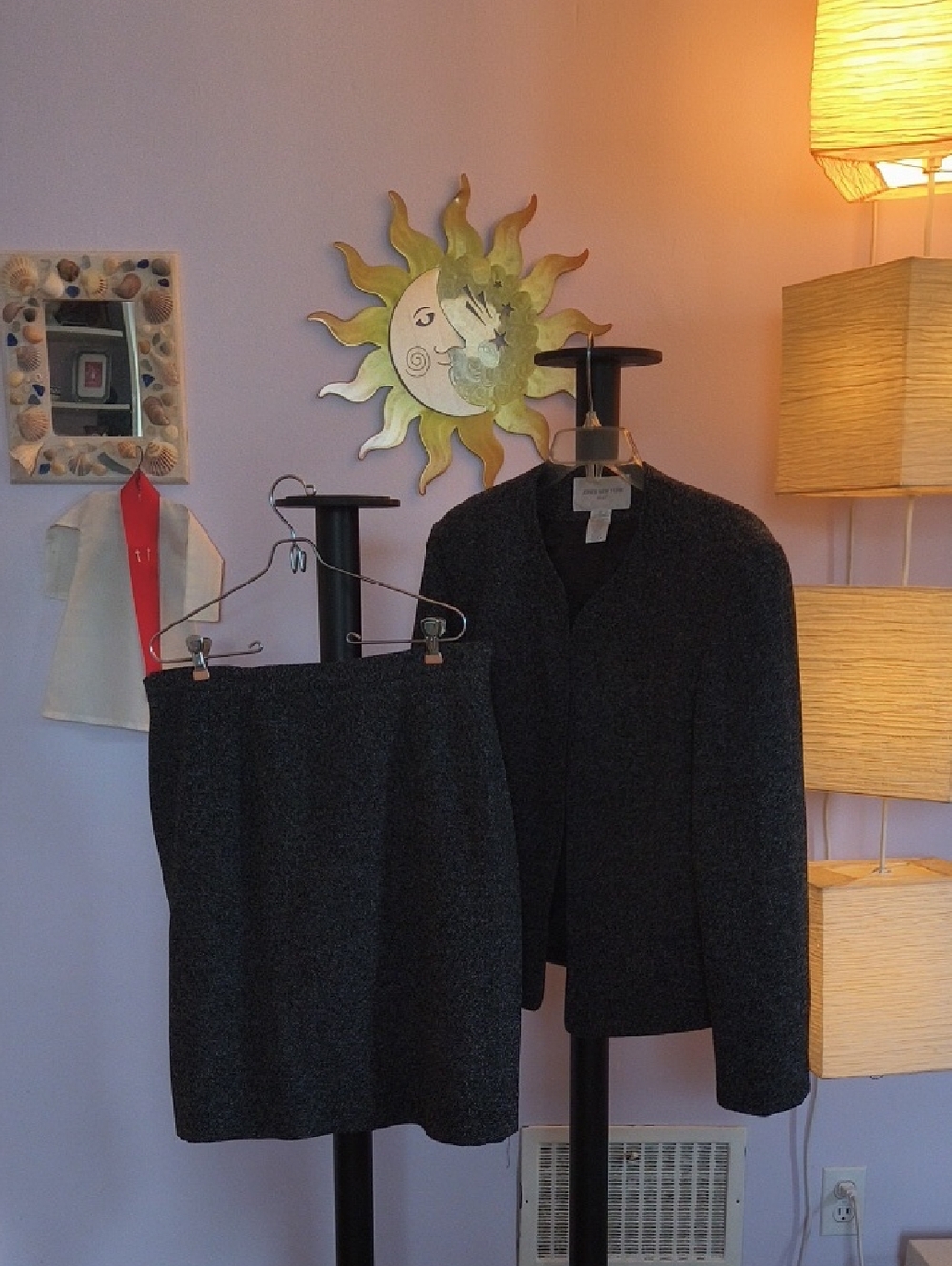 Jones New York Dark Charcoal Gray Suit